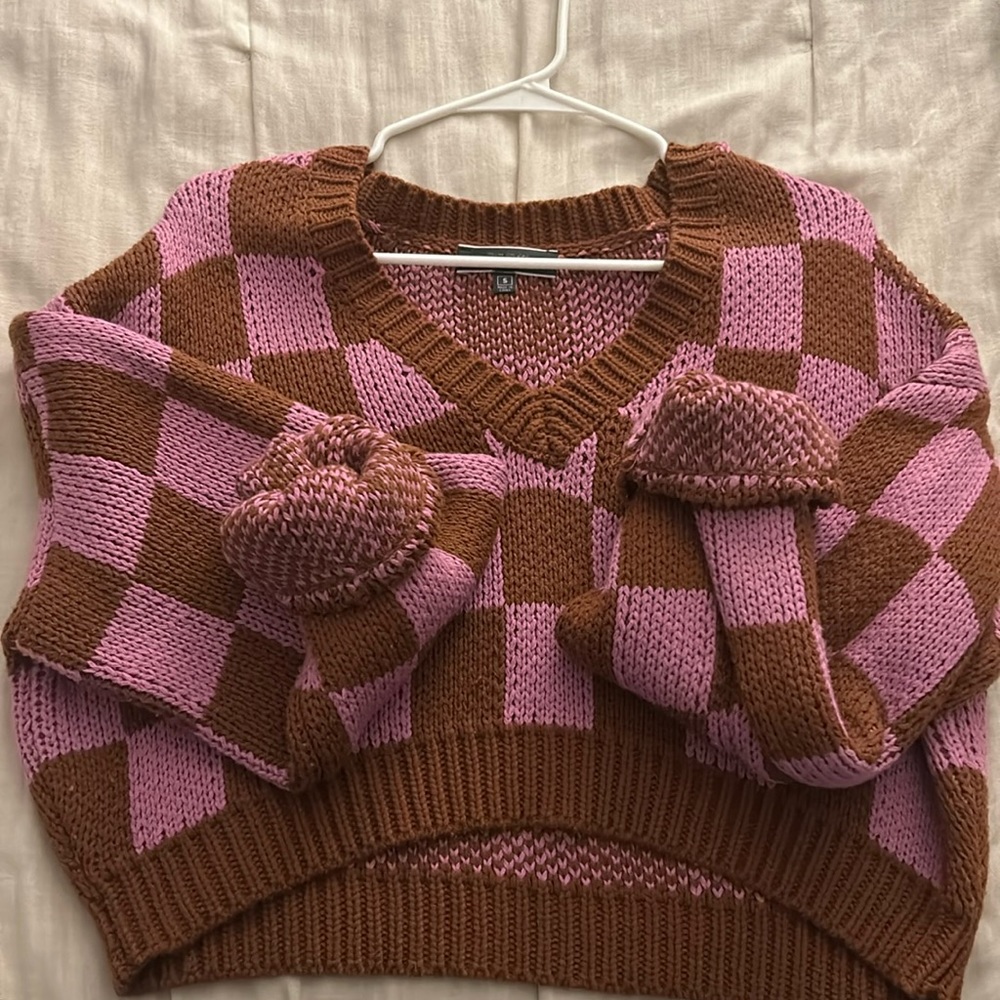 Checkerboard Sweater